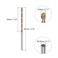 thumbnail image 2 of Uxcell 2.8mm Dia 80mm Long Length Titanium Coated K35 Tungsten Carbide Twist Drill Bits, 2 of 6