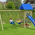 thumbnail image 6 of Swing Seat Kids Outdoor with Height Adjustable Rope and Complete Accessories, Plastic Swing for Kids, Swing board, Outdoor Garden Swing Set Accessory Children's 3 Years+, 6 of 7