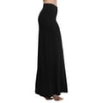 thumbnail image 2 of Urban CoCo Women's Fold-Over Flare Long Maxi Skirt (Black,M), 2 of 6