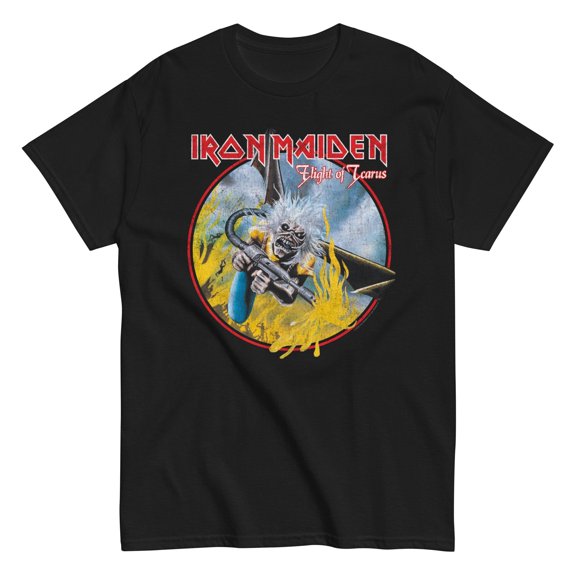 Iron Maiden - Flight of Icarus Jumbo Print Unisex T-Shirt - Black - Small