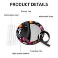thumbnail image 4 of Snail 2pcs PU Leather Round Bag Tags with Privacy Cover and Name ID Tag - Suitcase Tags for Travel Luggage, Handbags, Backpacks, School Bags, 4 of 6