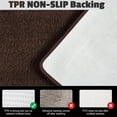 thumbnail image 4 of Yafa Home Fashion 2 Piece Solid Microfiber Soft Bathroom Rug Set, Non-Slip TPR Backing, 4 of 6