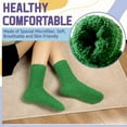 thumbnail image 4 of Women's Winter Warm Snow Socks Solid Color Soft Fluffy Bed Socks Ladies Home Floor Slipper Plush Thicken Coral Fleece Warmer, 4 of 9
