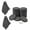 Grey, variant on zrova 20Pcs Car Wax Applicator Pads with 2 Microfiber Cleaning Towels, Reusable Auto Polishing Sponge Pads Kit