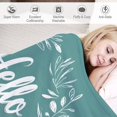 thumbnail image 3 of Hello Spring Throw Blanket 50"x60" Spring Saying Flowers Throw Blanket Ultra Soft Warm Fleece Blanket Unique Ideas Girls Boys Cozy Flannel Throw, 3 of 8