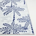 thumbnail image 5 of SAFAVIEH Malibu Crispin Leaves Polyester Area Rug, Ivory/Navy, 8' x 10', 5 of 12