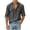 Dark Gray, variant on Men's Long Sleeve Button Down Shirt Casual Untucked Shirts Pocket Fall Beach Wedding Textured Shirts