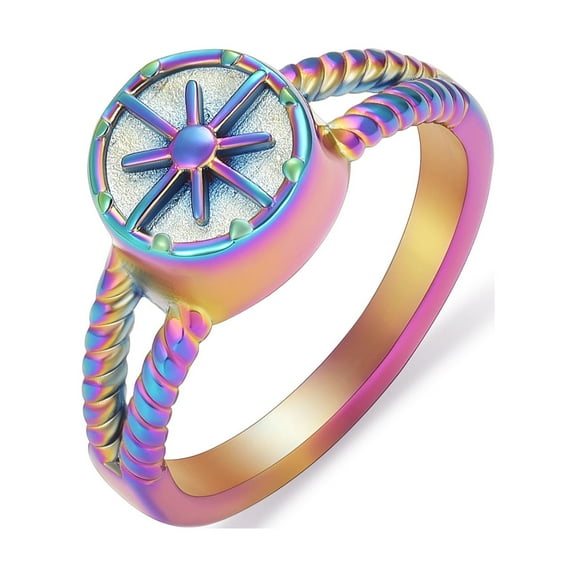 Sun Cremation Jewelry for Ashes Geometry Simple Style Memorial Urn Ring Ashes Holder with Fill Kit Keepsake Cremation Ring for Men