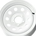 thumbnail image 3 of 1 X Allied 55W White Mod 14X5.5 5X4.50 81 Hub 0 Offset White Wheel Rim, 3 of 3