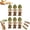 6 PCS, variant on Catnip and Silvervine Chew,Natural Fishbone Teeth Cleaning Stick,Durable Wooden Feline Tooth Care Tool for Cats