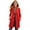 Red, variant on KAUOD Girls Long Peacoat Button Open Front Collar Mid Jackets Teen Kids Knee Length Plain Fashion Coats Clothes with Pockets