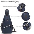 thumbnail image 3 of Bolso de pecho para hombre, tendencia informal a la moda, bolso mensajero ligero de gran capacidad, bolso de ciclismo de tela Oxford para hombre, azul, 3 of 5