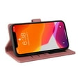 thumbnail image 3 of Wallet Case Compatible with iPhone 12 Pro/12 (6.1 inch), Luxury ID Cash Credit Card Slots Holder Carrying Pouch Folio Flip PU Leather Cover [Magnetic Hard Case] for iPhone 12 Pro/12 (Rosegold), 3 of 8