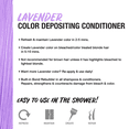 thumbnail image 3 of No Fade Fresh Color Depositing Conditioner with BondHeal Bond Rebuilder, Plant-Based, Vegan, Cruelty-Free 6.4 oz - Lavender Hair Color Mask, 3 of 13