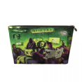 thumbnail image 2 of Bolsa de maquillaje personalizada de beetlejugos de terror para mujer, organizador de cosméticos de viaje, lindas bolsas de aseo de almacenamiento de películas de fantasía de comedia, 2 of 5