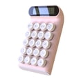 thumbnail image 1 of Calculadora de interruptor mecánico, (rosa) portátil para oficina diaria y básica, pantalla LCD grande de 10 dígitos, 1 of 5