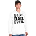 thumbnail image 4 of Best Dad Ever Worlds Coolest Father Zip Hoodie Sweatshirt Men Brisco Brands M, 4 of 6