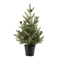 thumbnail image 3 of Melrose Potted Mini Pine Artificial Christmas Tree - 20" - Unlit - Set of 2, 3 of 3