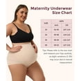 thumbnail image 6 of Women's Plus Maternity High Waist Underwear Pregnancy Seamless Soft Belly Support Panties Over Bump 3 Pack, 6 of 6