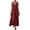 Wine, variant on Bxsruta Womens Summer Maxi Dress V Neck Sleeveless Flowy Casual Long Sundresses