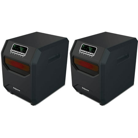 Lifesmart 4-Element Quartz Infrared Portable Electric Room Heaters (2 (Best Quartz Infrared Portable Heater)