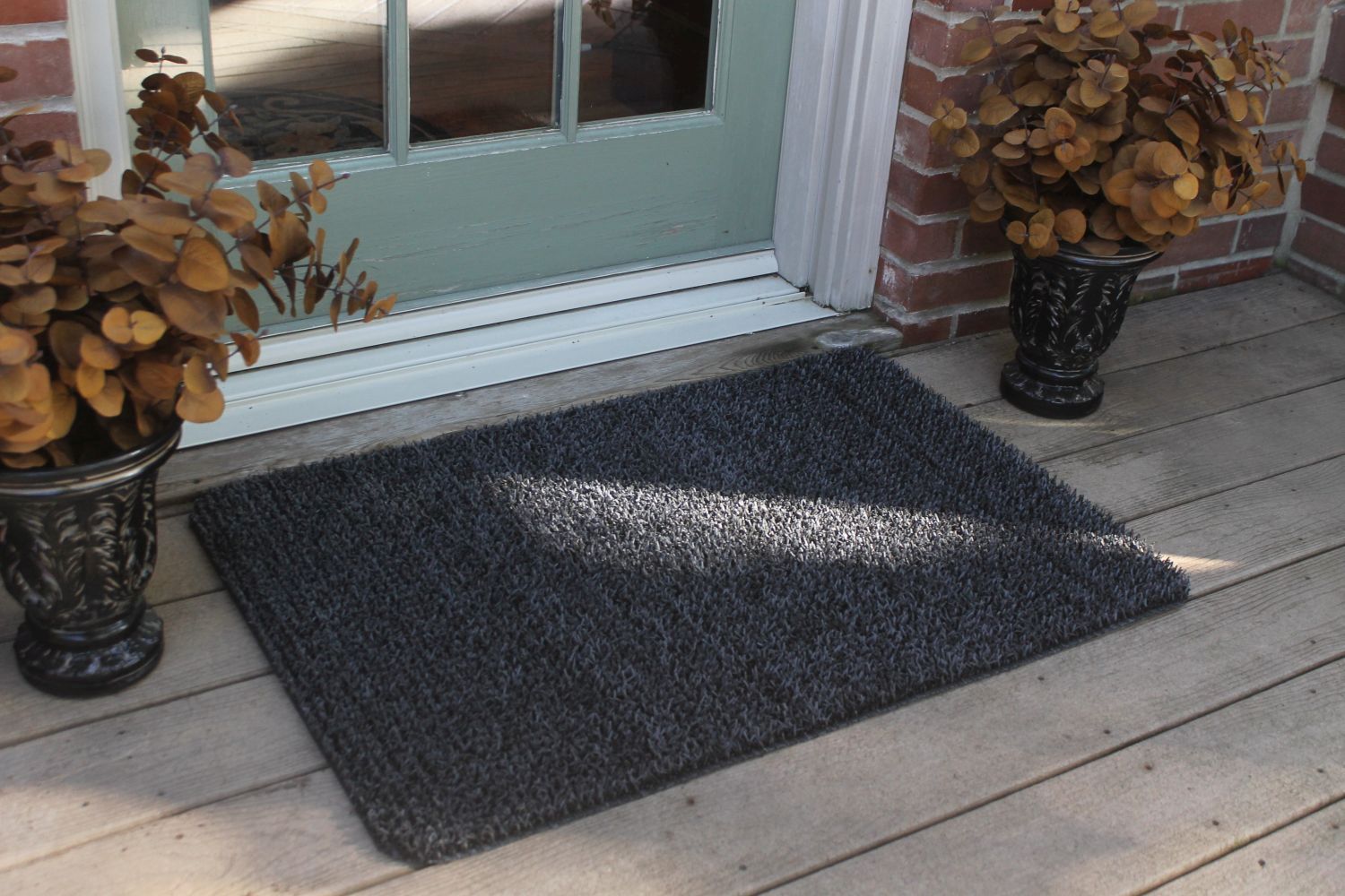 Clean Machine Classic AstroTurf Scraper Doormat 23.5 x 35.5 inch Flint Gray Outdoor Use