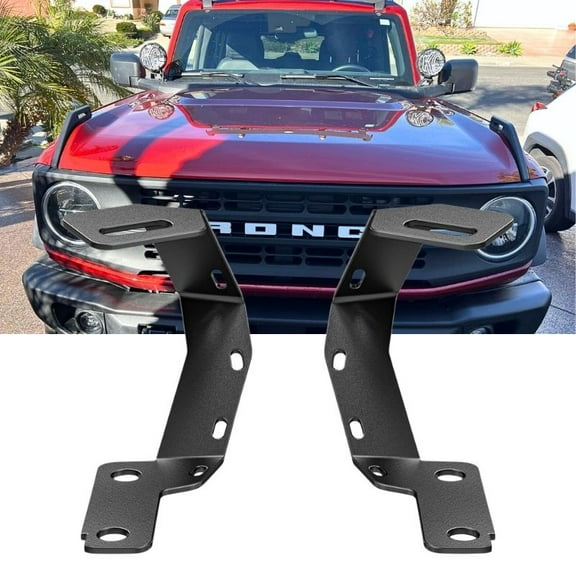 Ditch Hinge Hood Light Mount Bracket for Toyota Tundra 2007-2021 Toyota 4 Runner 2009-2023 Auxiliary Off-Road Led Work Pod Mount Bracket