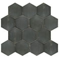thumbnail image 3 of Merola Tile Retro Hex Nero 14.13" x 16.25" Porcelain Floor and Wall Tile, 3 of 11