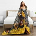 thumbnail image 5 of Wijzvio Rottweiler Dog Throw Blanket Soft Fuzzy Fleece Blanket For Couch Bed Living Room Decoration 50"X40", 5 of 9