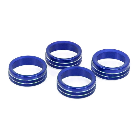 Mistaha Toyota Tacoma 2016-2022 Aluminum Alloy Switch Knob Cover Set - Red/Blue - 4 Pieces