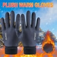 thumbnail image 3 of Oggfader Men's Winter Warm Gloves - Windproof Thick Fleece Lined, Stylish for Outdoor Activities Ski Cycling Hiking, 3 of 4