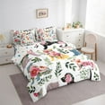 thumbnail image 3 of Homewish Puppy Dogs Silhoutte 7pcs Bedding Comforter Set,Retro Rustic Flower Queen Bedding Sets,Green Country Leaves Queen Sheet Sets For Boys Kids,Super Cozy Room Decor Reversible, 3 of 8