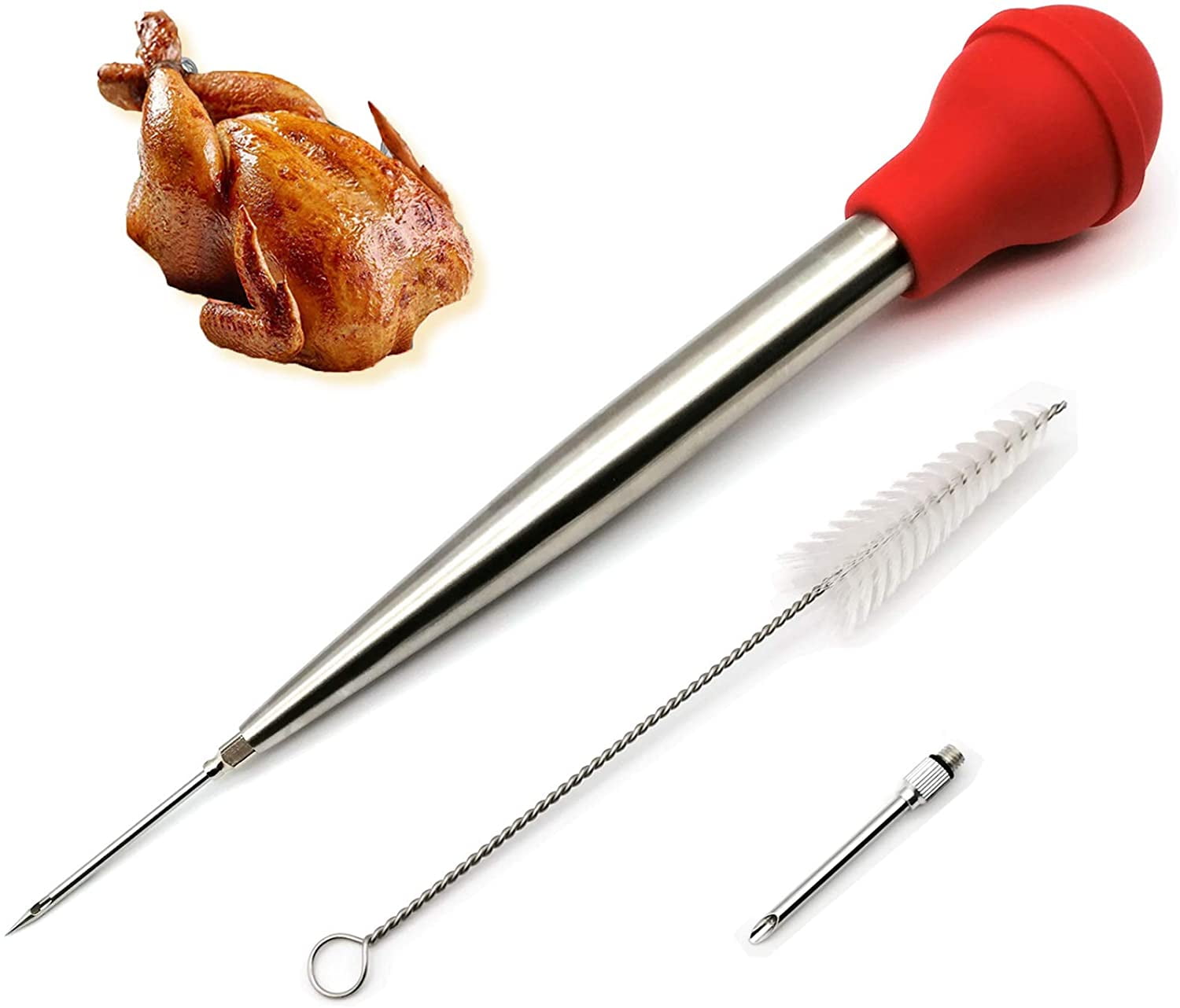 Windfall Turkey Baster Syringe for Cooking, Baster Syringe for