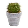 thumbnail image 3 of Nearly Natural 8" Plastic and Polyester Cactus Artificial Plant (Set of 3), Green, 3 of 6
