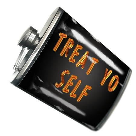 

NEONBLOND Flask Treat Yo Self Diamond Glass Lettering