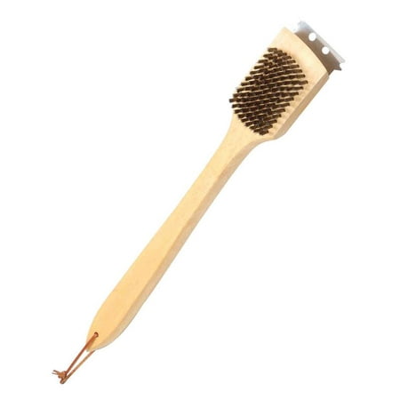 Omaha Tools - Omaha Grill Brush With Handle, 9 In X 10 In Head, 18 In Brush