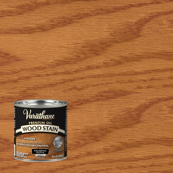 4 Pack, Colonial Maple, Varathane Premium Oil-Based Interior Wood Stain-211759, Half Pint