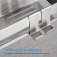 thumbnail image 3 of Moyic Organizador de cocina montado en la pared para baño, estante de drenaje, estante de ducha sin perforaciones, estante de almacenamiento de Juegos de accesorios de baño Plata No.02 Moyic HA027123-02, 3 of 6