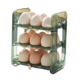 thumbnail image 3 of Egg Holder for Refrigerator Side Door Egg Storage Container for Shelf Drawer S Green, 3 of 9