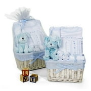 Puppy Sailor Boy New Baby Gift Basket, Blue