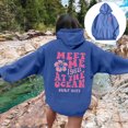 thumbnail image 3 of Srogem Hoodie for Teen Girls Graphic Hoodies Cute Preppy Sweatshirt Long Sleeve Drawstring Tops with Pockets, 3 of 6
