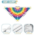 thumbnail image 6 of Dog Bandana 1 Pack,Colorful Rainbow Tie Dye Spiral Pattern Bandanas for Dogs,Cat Bandana,Small/ Large Dog Bandana 2 Size,Dog Bandanas Girl Boy, 6 of 6