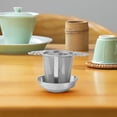 thumbnail image 1 of Matoen Lace Tea Maker 304 Stainless Steel Gold Tea Filter Tea Leakage Tea Filter Tea Separator, 1 of 4