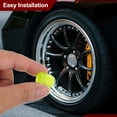 thumbnail image 3 of Uxcell Tire Valve Stem Caps, Car Wheel Valve Cap Universal Air Valve Cover Vehicle Exterior Accessories Yellow, 3 of 6