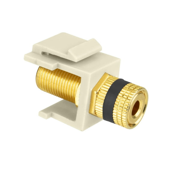 Skywalker Keystone Audio Binding Post Insert (Black Band, Light Almond)