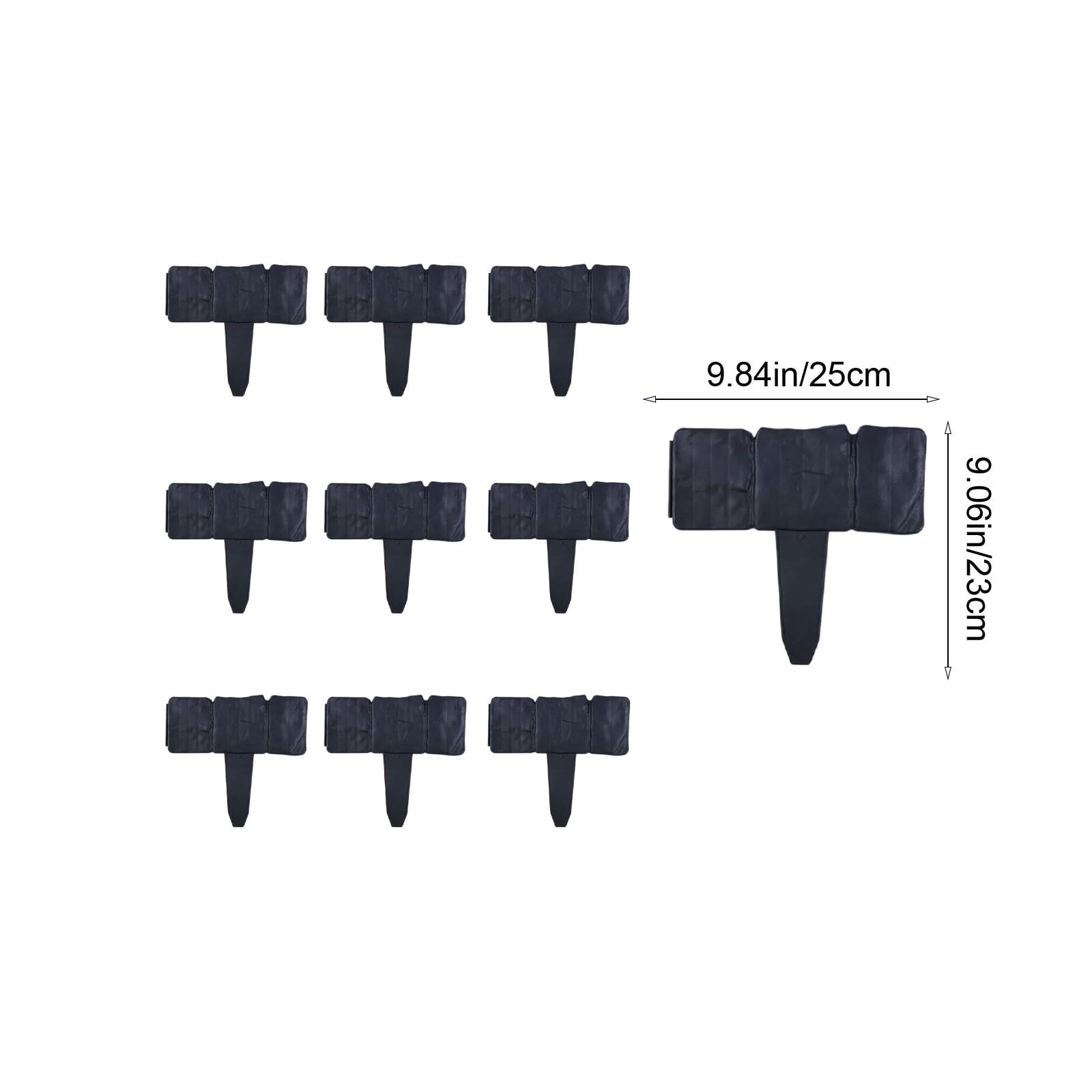 Garden Edging Border- Lawn Fence Plastic Cobblestone Effect Edging Lawn Trimming Garden Patio Decor