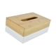 thumbnail image 3 of Servilletero de mesa con soporte para pañuelos, organizador de servilletas decorativo Blanco, 3 of 9