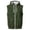Green, variant on Mens Sleeveless Zip Up Hoodie Vest Casual Athletic Hooded Jacket with Leopard Print Lightweight Fleece Outerwear Khaki XL
