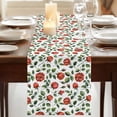 thumbnail image 3 of Table Runners 72 Inches Long Dress Scarves, Valentine's Day Farmhouse Kitchen Table Runner, Coffee Tablerunners, Red Roses Leaves Botanical Spring Watercolor 18x72 Inch, 3 of 9