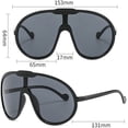 thumbnail image 4 of Oversized One Piece Sunglasses For Women Men Fashion Vintage Sun Glasses Punk Large Frame Eyewear UV400 Shield Goggles, 4 of 7